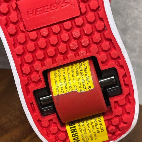 Heelys Skate Shoes Youth Size 4 Red White Canvas Lace Up Pro 20 HES10456 - Picture 8 of 13